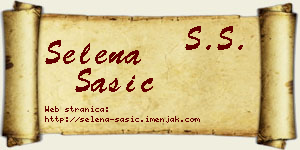 Selena Šašić vizit kartica